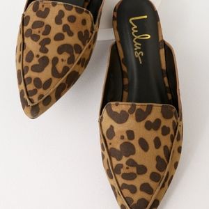 leopard bring loafers